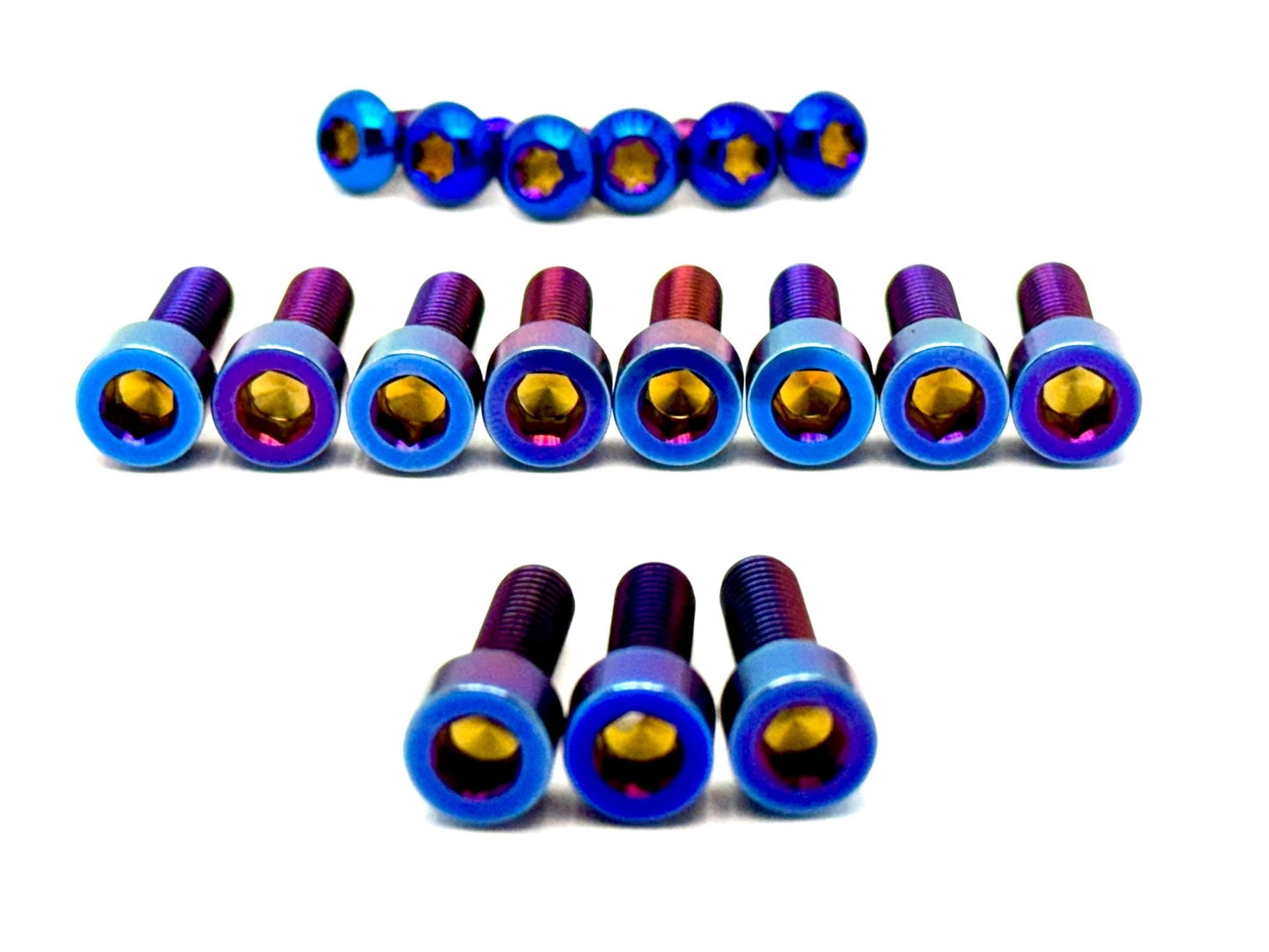 Titanium RFloXa Hawk 31 Pro and Max Fork Bolt Kits (21 pcs) - Howling Moto