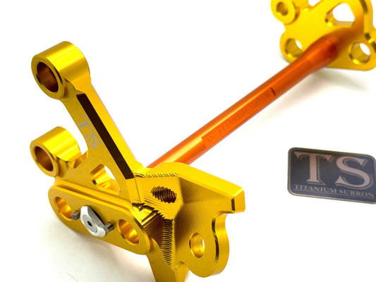 Custom CNC Aluminum Footpeg Bracket Assembly E-Ride Pro SS and S - Howling Moto