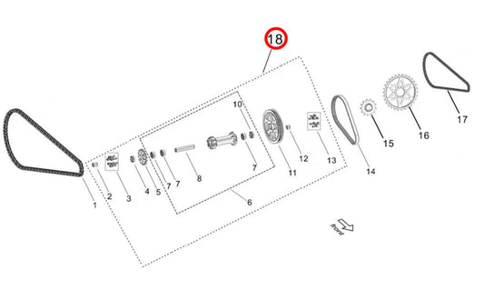 OEM Complete Jackshaft Assembly for E-Ride Pro and Surron LBX - Howling Moto
