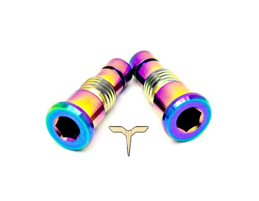 Titanium Battery Lid Bolts - Talaria Sting R MX4 (Two Pcs) - Howling Moto