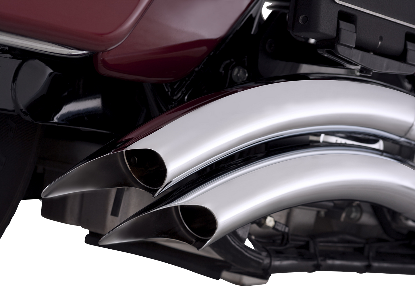 VANCE & HINES Big Radius Chrome Exhaust System for motorcycles, featuring sleek chrome finish and durable metal construction.