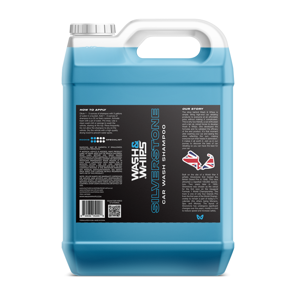 WASH&WHIPS Silverstone Car Wash Shampoo - Howling Moto