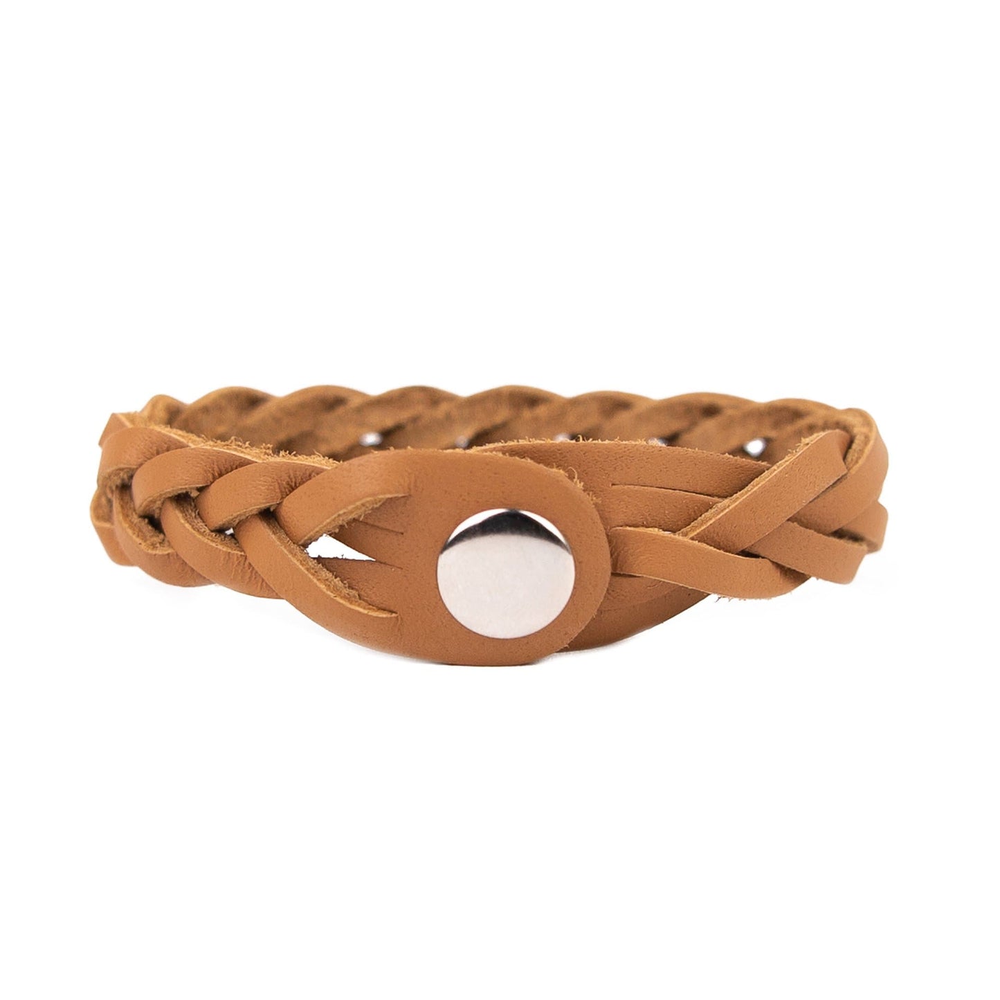 Leather Trinity Braid Bracelet - Howling Moto