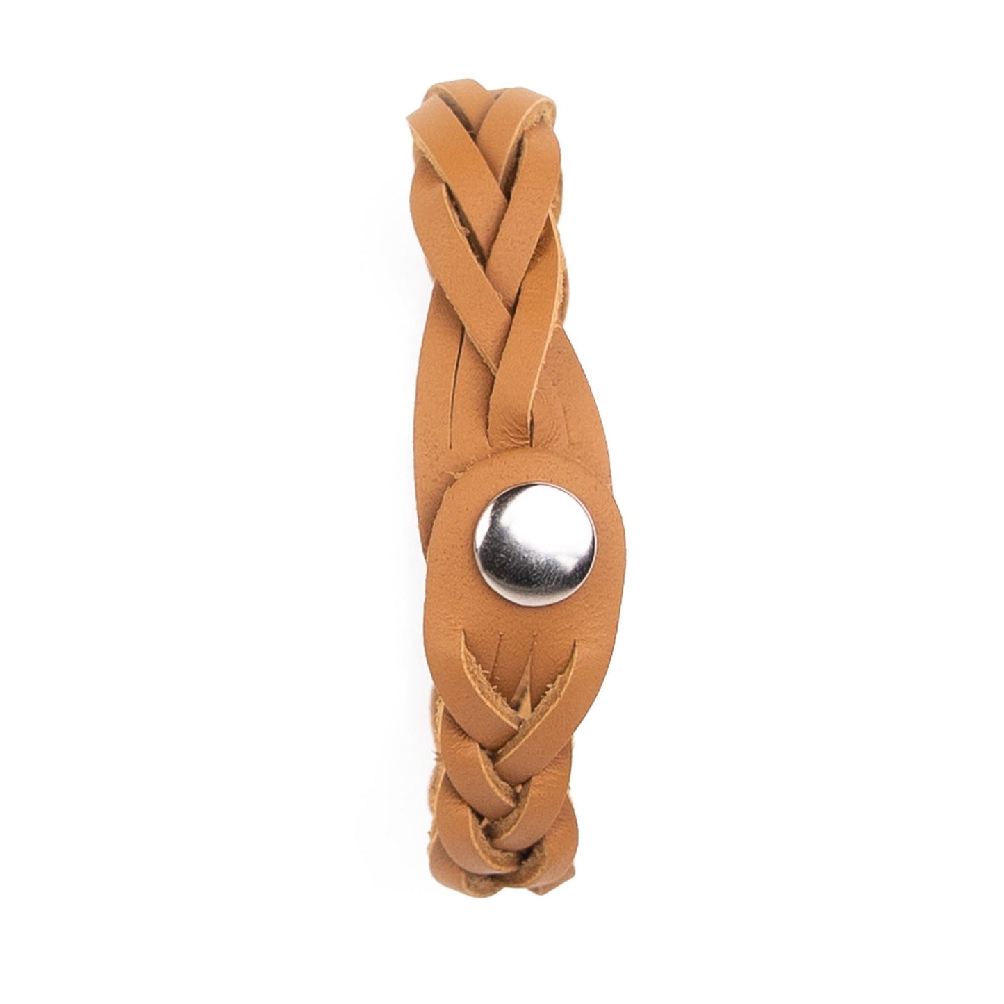 Leather Trinity Braid Bracelet - Howling Moto