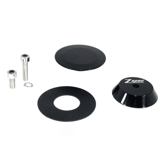 ZSPEC Rear Wiper Delete/Hole-Cap, 44mm Billet Weatherproof, BLACK - Howling Moto