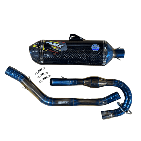 XR150L Full Stainless Exhaust System V3 POLISHED - Howling Moto