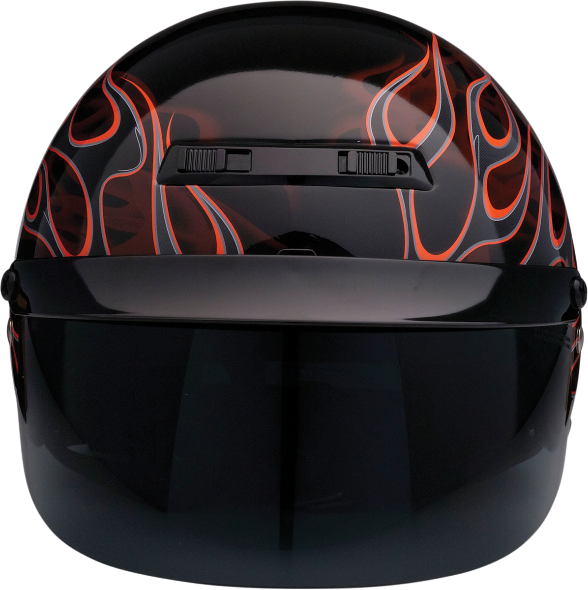 Z1R Nomad Smoke Shield for half-style helmets, clear visor with smoke tint, designed for Z1R helmets.