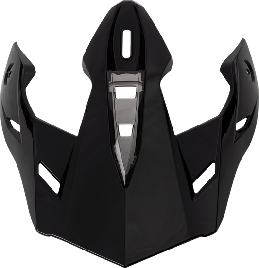Z1R Range 2.0 Black Peak Replacement helmet part by Z1R, showing a black peak visor for motorcycle helmets.