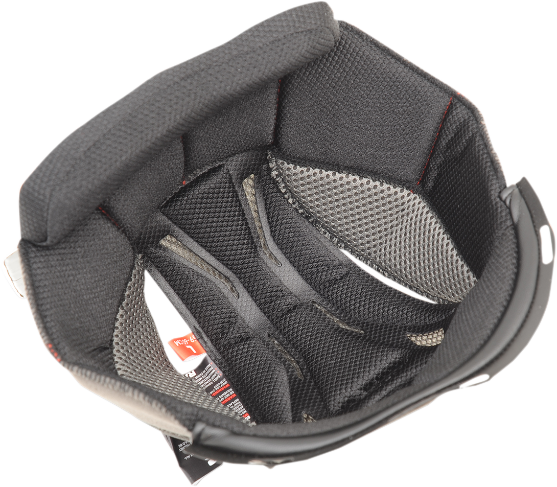 Z1R Range Liner for 2XL helmets, 8mm thickness, in black, showing the padded interior designed for Z1R motorcycle helmets.