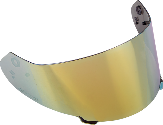 Z1R Warrant helmet with RST Gold replacement shield, showing the clear gold visor designed for Z1R helmets.
