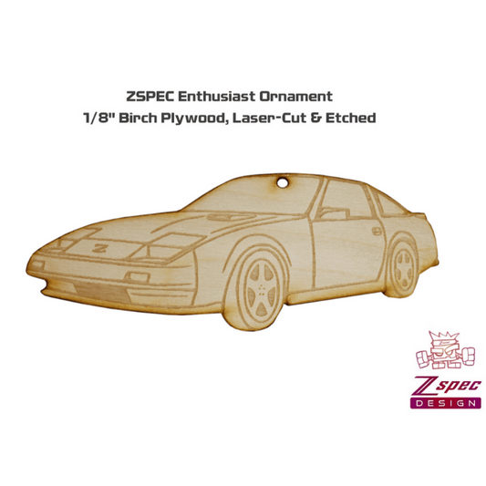 ZSPEC Laser-Engraved Wood Ornament, Style: Nissan 300zx Z31 - Howling Moto