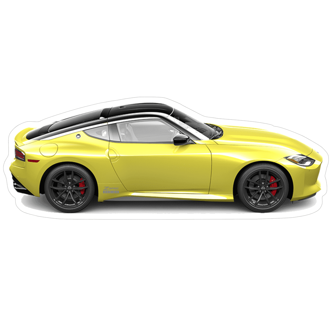 Nissan Z RZ34 Sports Car Vinyl Decal / Sticker, Yellow - Howling Moto