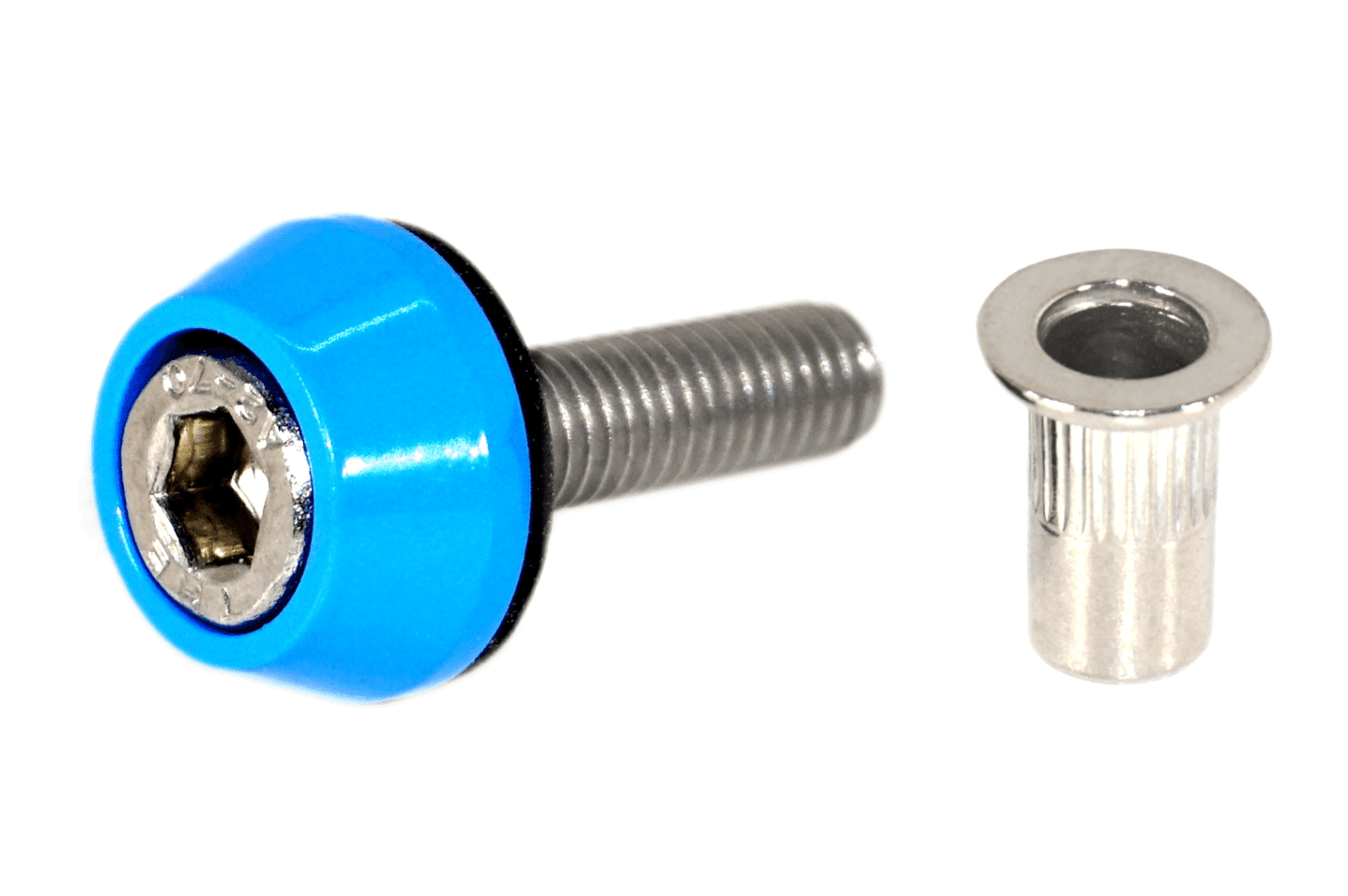 ZSPEC Body Kit Fastener, M5x20mm Stainless & Billet w/Rivet Nut, Per Each - Howling Moto