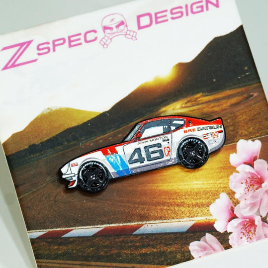 Datsun 240z #46 Race Car - Collector Lapel/Hat Pin - Howling Moto