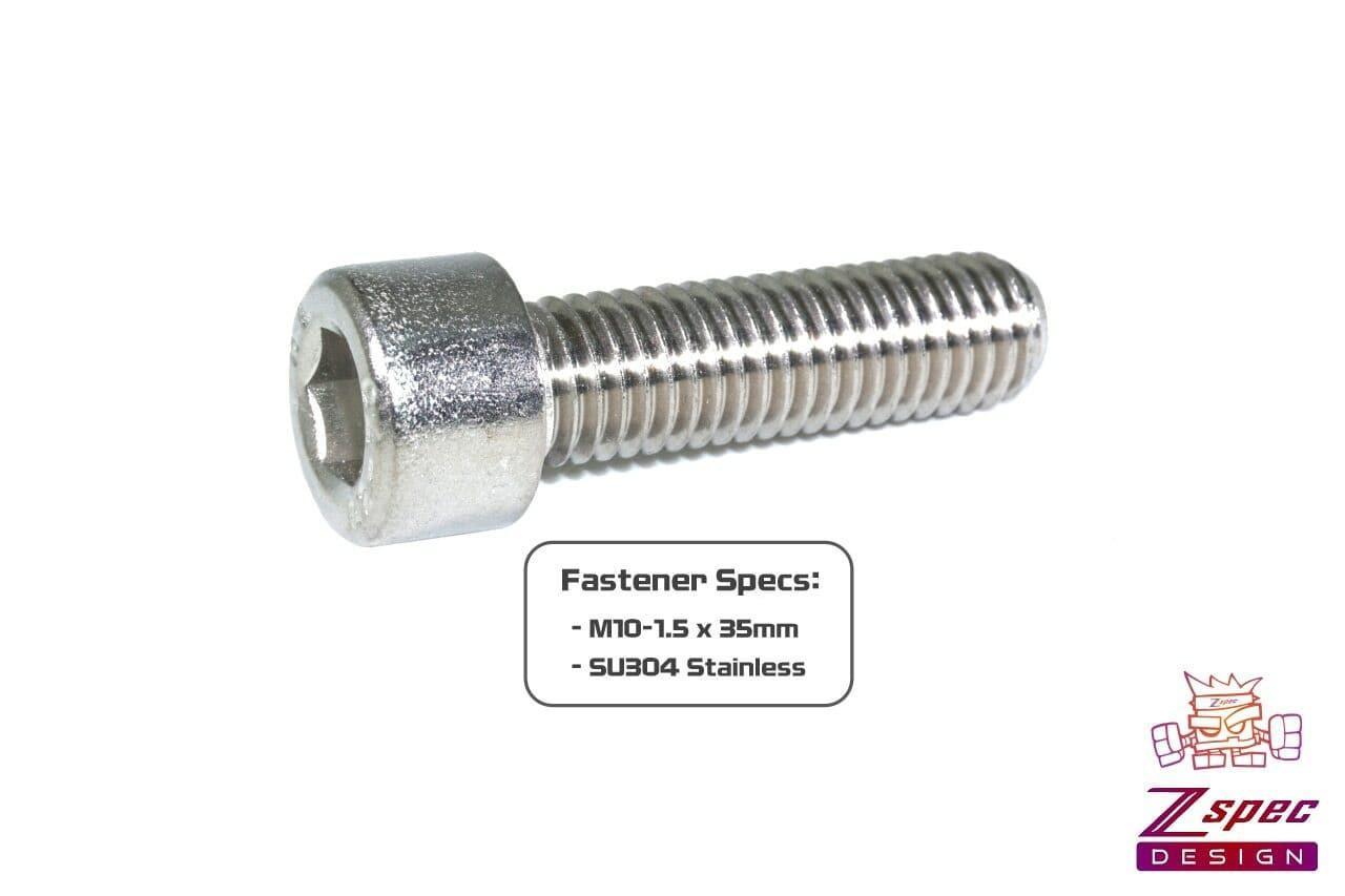 ZSPEC M10-1.5x35mm Socket Cap (SHSC) Fasteners, SUS304 Stainless, 10-Pack - Howling Moto