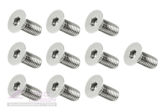 ZSPEC M4-0.7x10mm Fasteners, FHSC, Stainless Steel SUS304, 10-Pack - Howling Moto