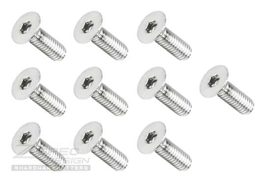 ZSPEC M4-0.7x16mm Fasteners, FHSC, Stainless Steel SUS304, 10-Pack - Howling Moto