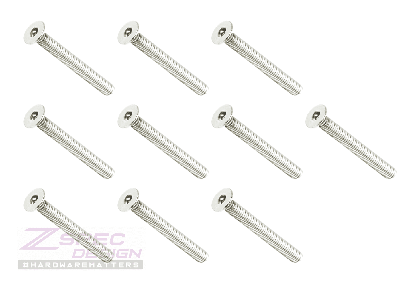 ZSPEC M4-0.7x35mm Fasteners, FHSC, Stainless Steel SUS304, 10-Pack - Howling Moto