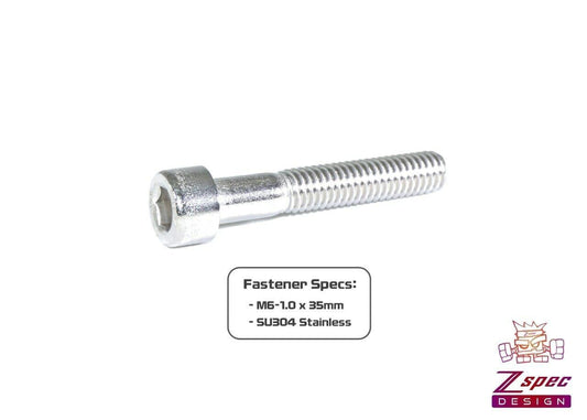 ZSPEC M6-1.0x35mm Socket-Cap SHSC Fasteners, Stainless, 10-Pack - Howling Moto