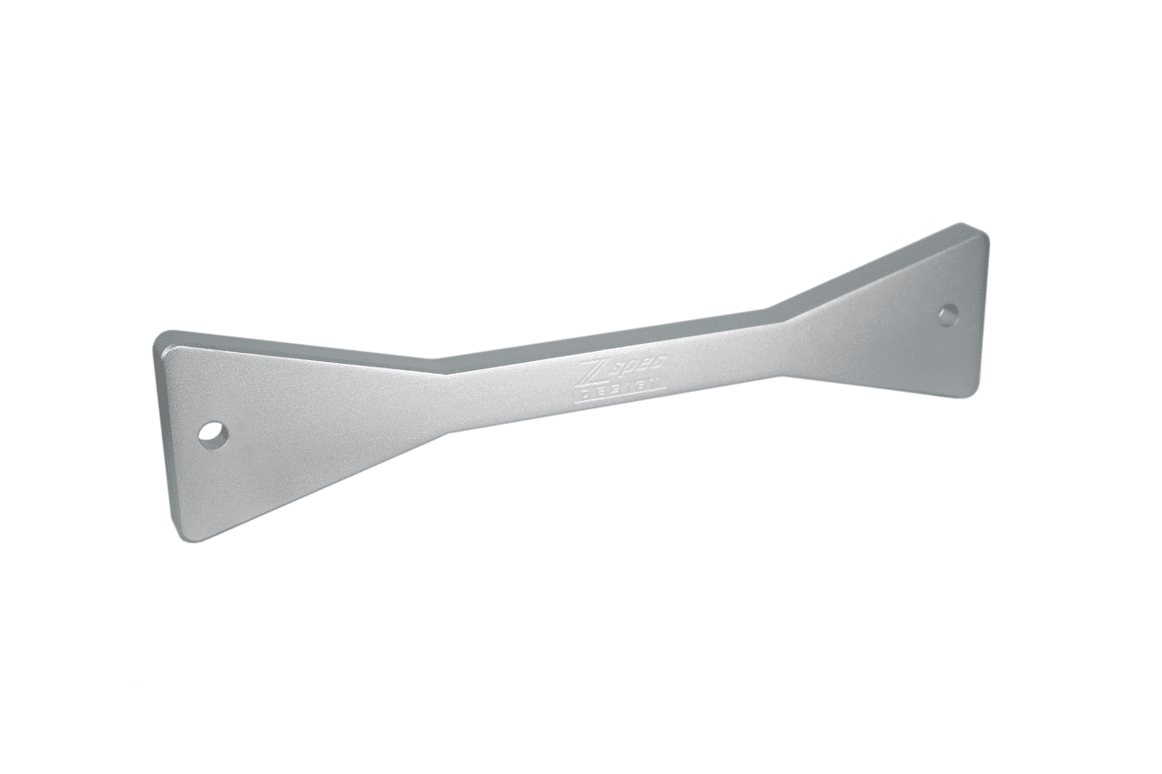 ZSPEC Battery Hold Down/Bracket, Billet Aluminum & Anodized, for use with factory rods - Howling Moto