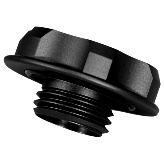 ZSPEC Billet Oil Filler Cap for Nissan/Infiniti/Datsun, Black Cap w/ Titanium Accent - Howling Moto