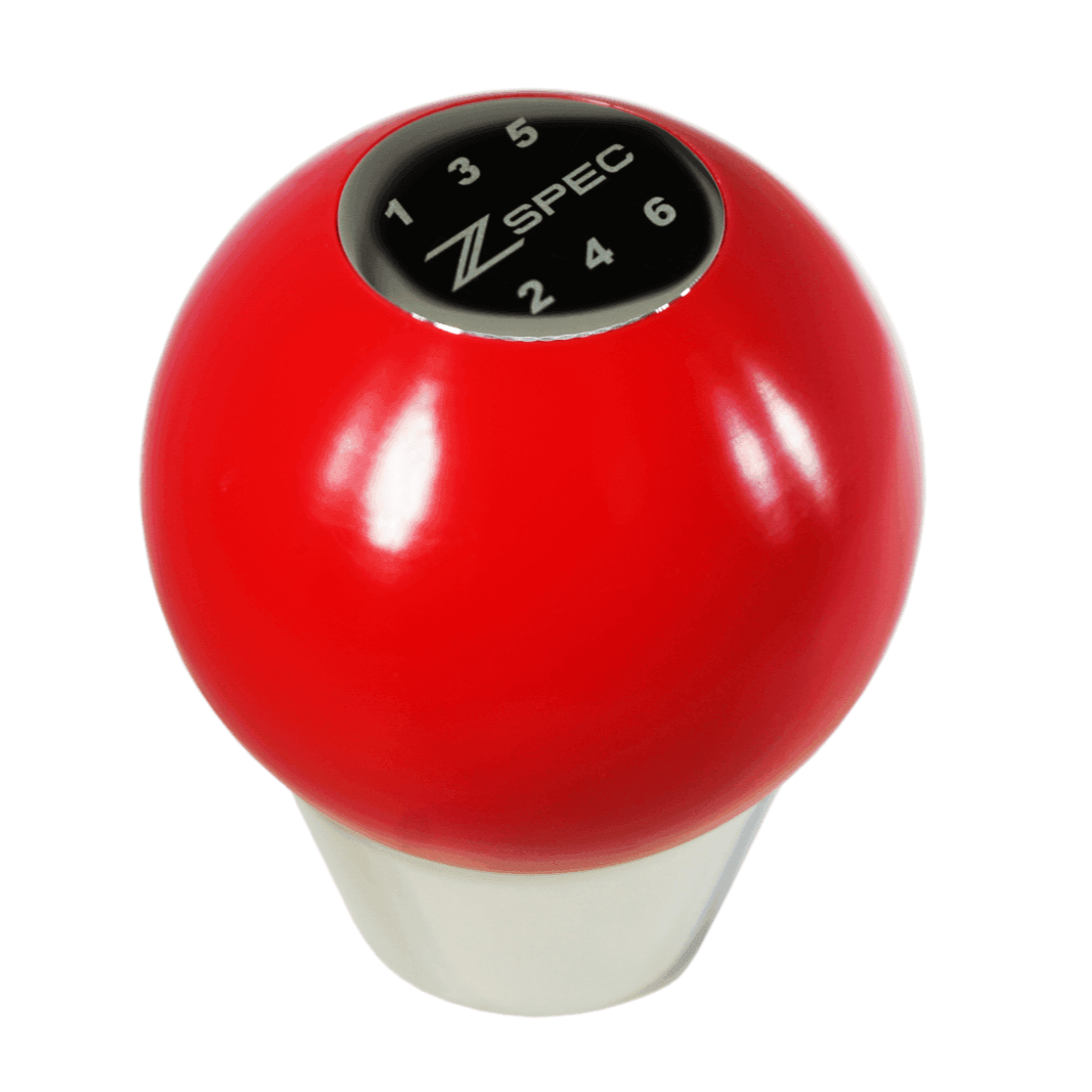 ZSPEC Shift Knob, M10-1.5, Delrin & Stainless, 6-Speed Shift Pattern Coin - Howling Moto