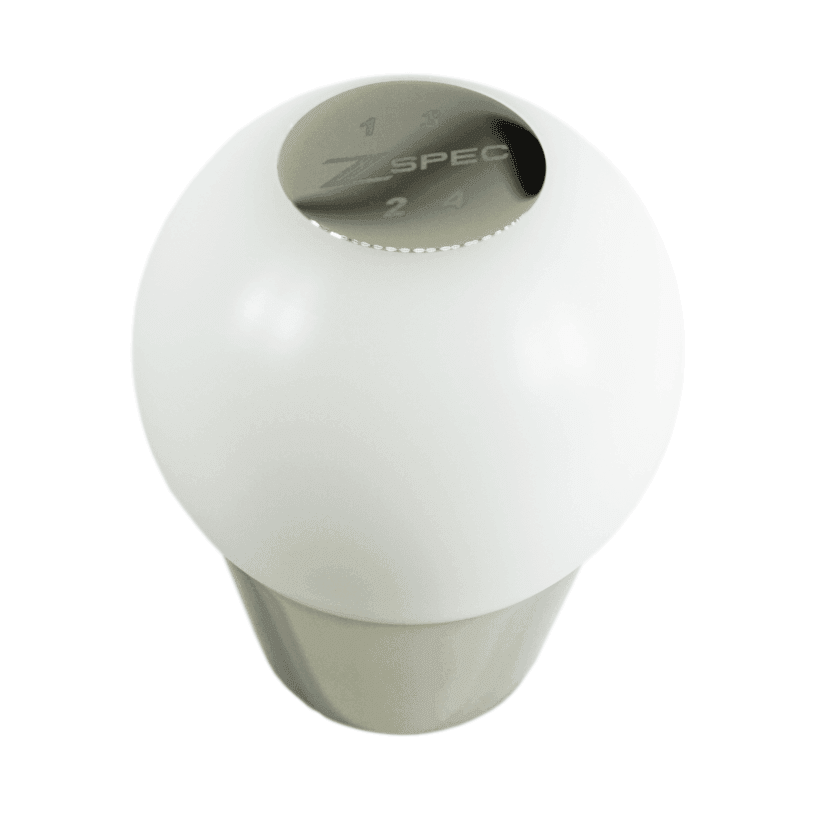 ZSPEC Shift Knob, M10-1.5, Delrin & Stainless, 4-Speed Shift Pattern Coin - Howling Moto