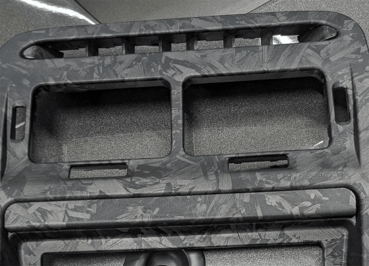 ZSPEC LHD Hydro-Dipped Double-Din Radio Bezel w/Brackets, Nissan Z32 300zx - Howling Moto