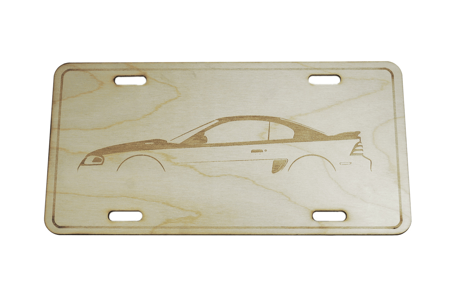 ZSPEC Ford Mustang SN95 License Plate, Birch, Ornament for Office, Garage or Man-Cave - Howling Moto