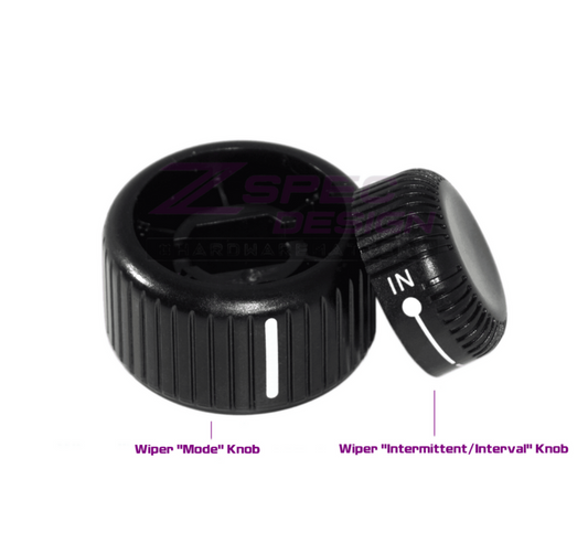 ZSPEC LHD Wiper Control Knobs for '90+ Nissan 300zx Z32, Mode & Interval Knobs - Howling Moto