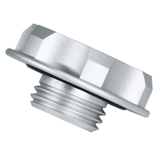 ZSPEC Billet Oil Filler Cap for Nissan/Infiniti/Datsun, Silver Cap w/ Titanium Accents - Howling Moto