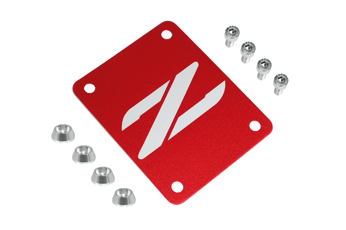ZSPEC Red PTU Holes Cover Plate for Z32 300zx, Billet - Howling Moto