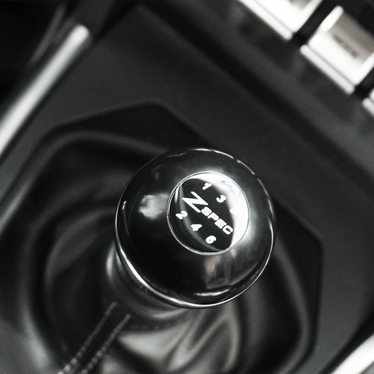 ZSPEC Shift Knob, M10-1.5, Delrin & Stainless, 4-Speed Shift Pattern Coin - Howling Moto