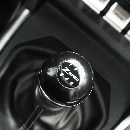 ZSPEC Shift Knob, M10-1.5, Delrin & Stainless, 5-Speed Shift Pattern Coin - Howling Moto