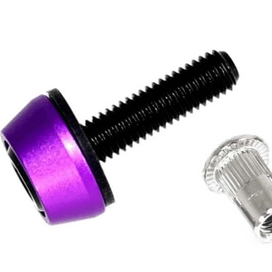 ZSPEC Body Kit Fastener, M5x20mm Titanium & Billet w/RIVET NUT, Per Each - Howling Moto