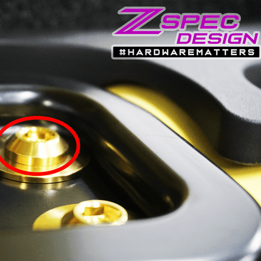 ZSPEC M10-1.25x30mm Dress Up Bolts® Fastener, Titanium GR5, Angled Head, Per Each - Howling Moto