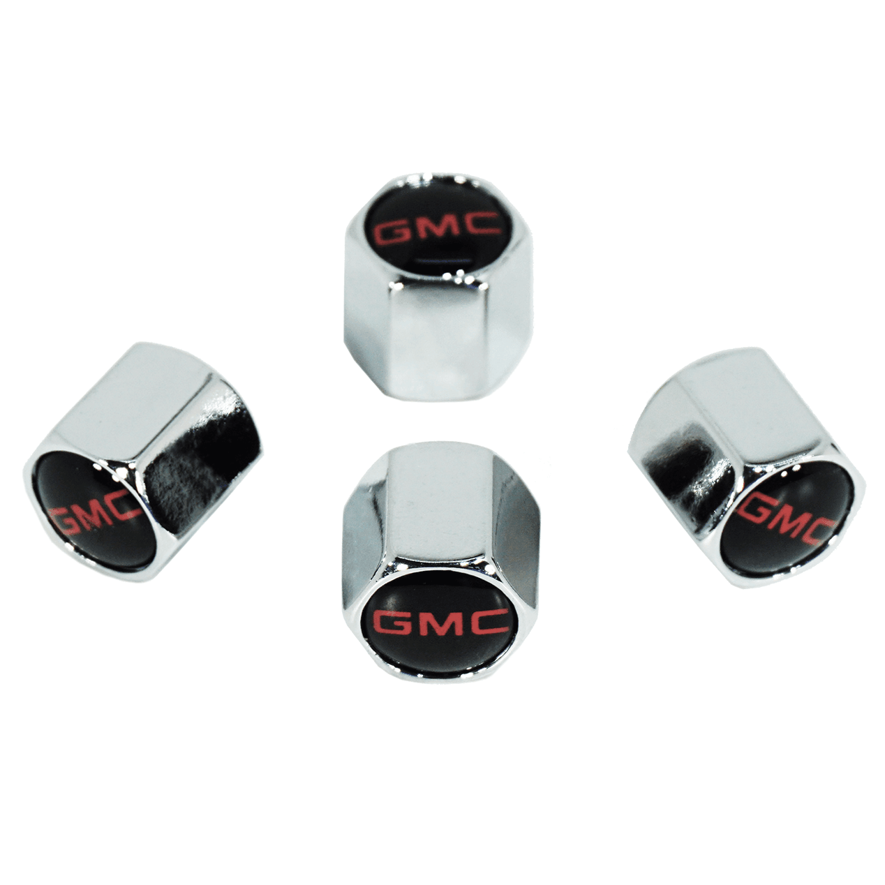 Chrome Valve Stem Tire Caps, Style: GMC - Howling Moto
