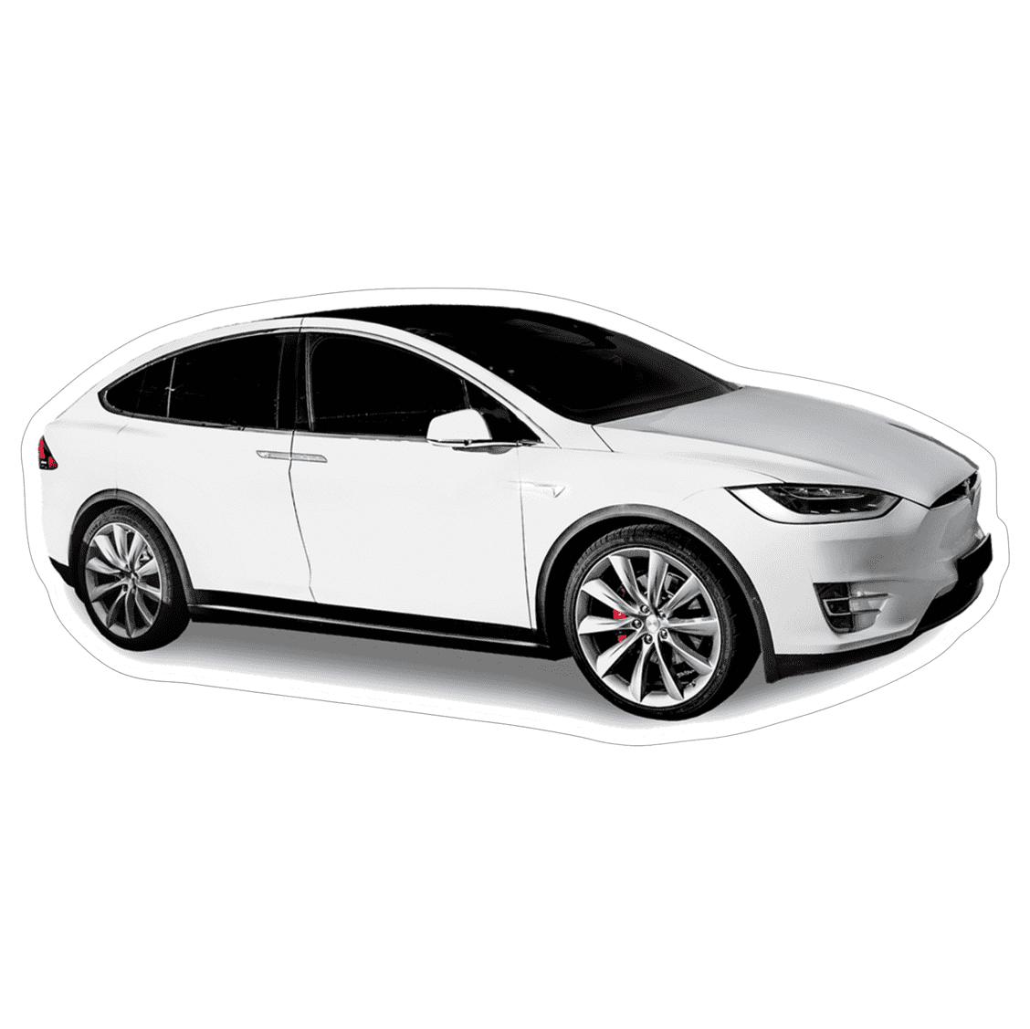 Tesla Model X Electric EV SUV Vinyl Decal / Sticker - Howling Moto