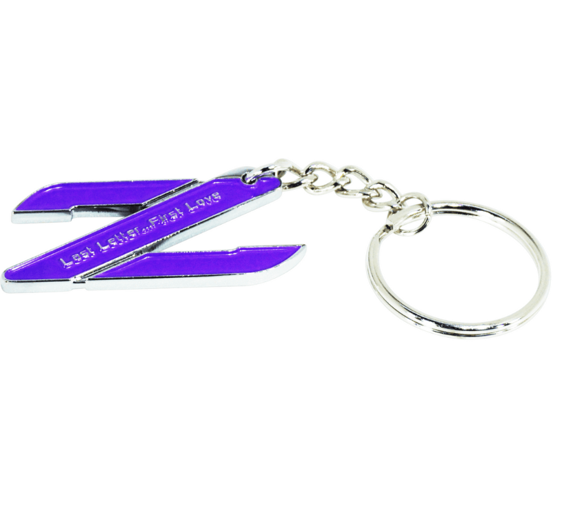 ZSPEC Chrome & Colored Keychain, Style: Nissan Z32 300zx - Howling Moto