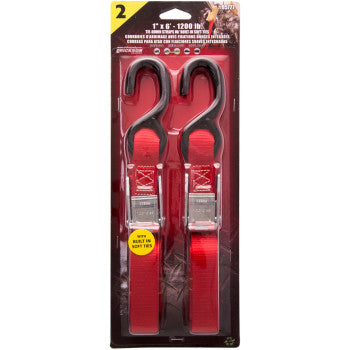 Erickson 1"X6' Tie-Downs with Built-In Soft Ties - Howling Moto