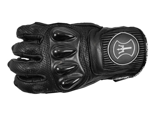 HEROIC ST-R Pro FTR Shorty Gloves - Black - Howling Moto