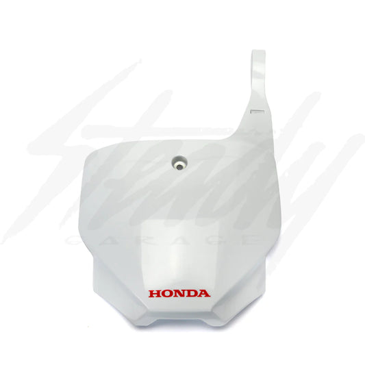 White OEM Honda Racing Front Number Plate Type "A" - Howling Moto