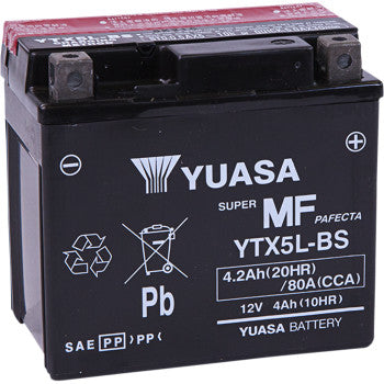 Yuasa Battery AGM Maintenance-Free Battery YTX5BL-BS - Howling Moto