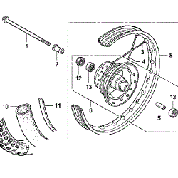 Honda Front Wheel Hub CRF110F 2013+ - Howling Moto
