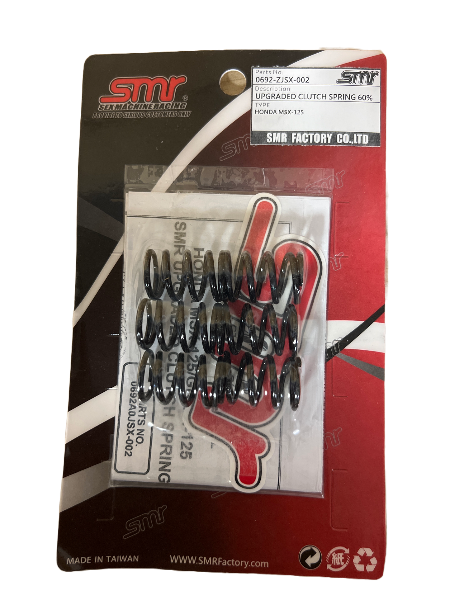 SMR 6 pc Clutch Spring 60% Stiffer Upgrade Honda Grom 125 - Howling Moto