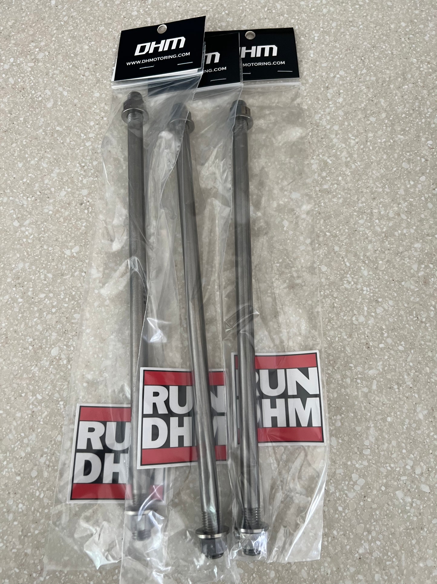 DHM Titanium Axle and Swingarm Kit for the Honda Grom & Monkey - Howling Moto