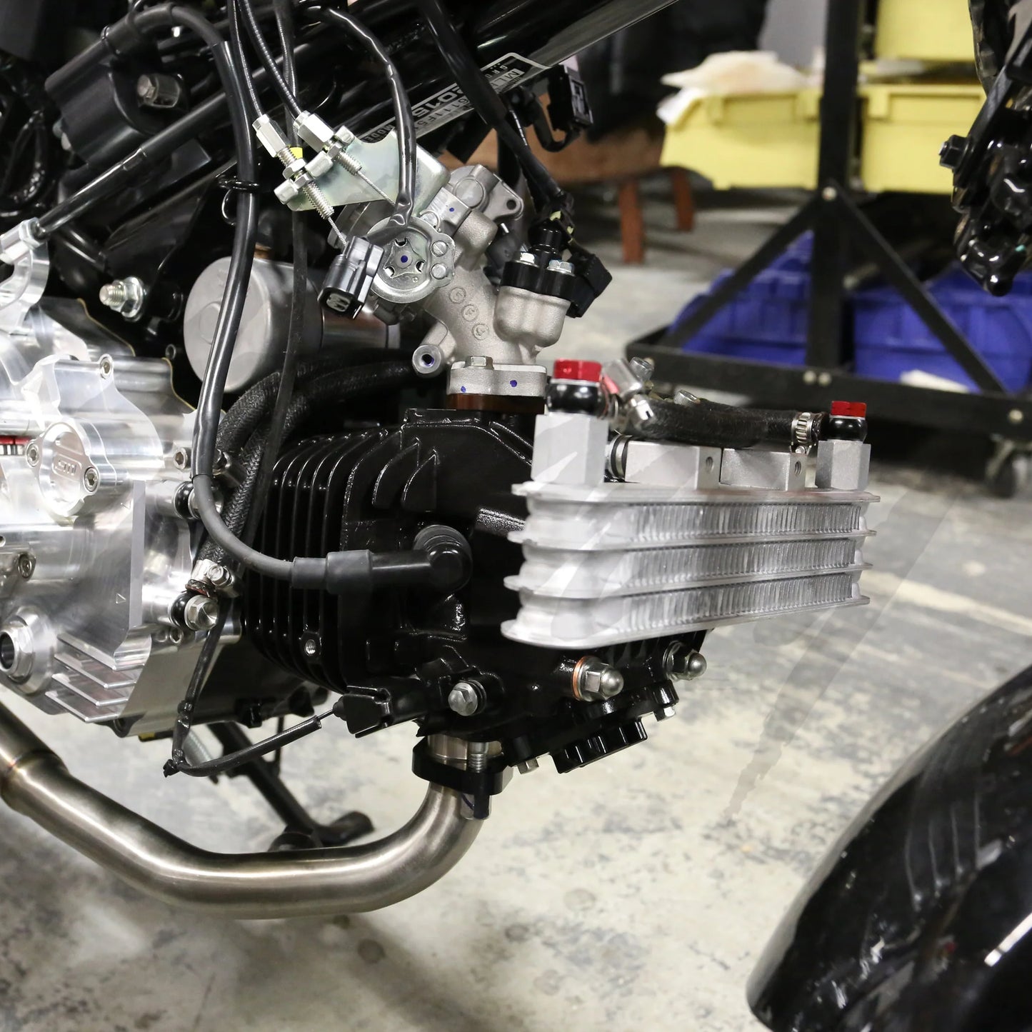 Kitaco 3 Row Oil Cooler Kit Honda Grom 125 (2014-2020) - Howling Moto