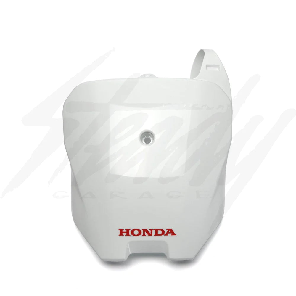 White OEM Honda Racing Front Number Plate Type "B" - Howling Moto