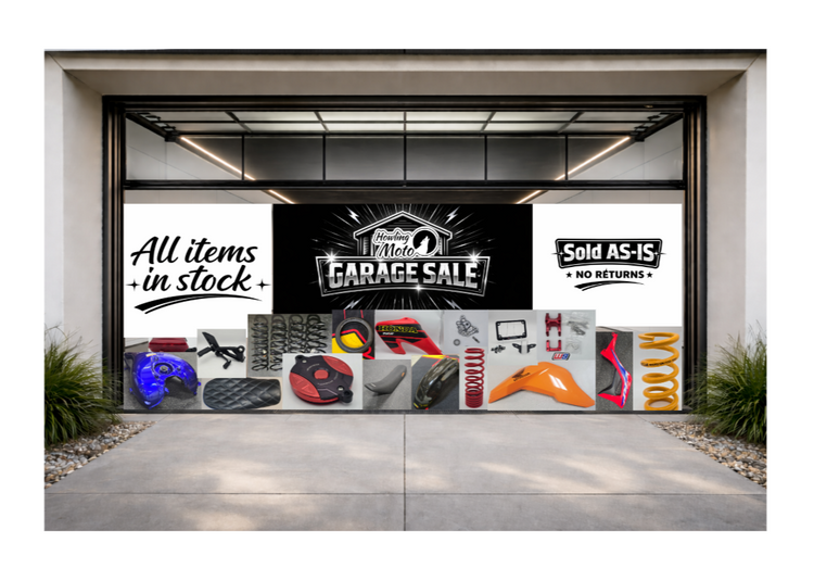Motorcycle Parts Garage Sale | Used OEM & Open-Box Deals