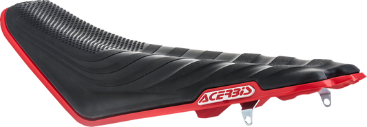 A black and red Acerbis X Seat for CRF 250/450 motorcycles from 2009 to 2013, designed as a durable body part.